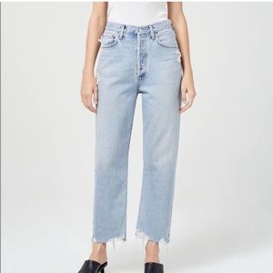 Agolde 90’s Midrise Loose Fit Crop in Nerve